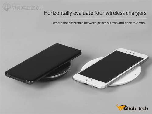 Horizontally eveluate four wireless chargers 1